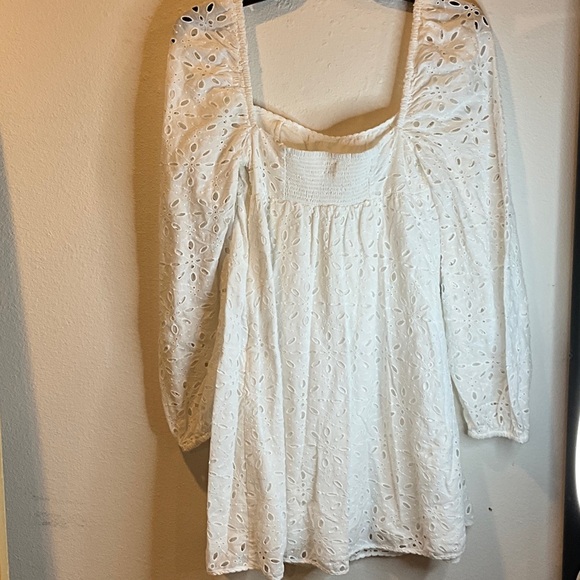 Wilfred White Eyelet Mini Dress - Picture 5 of 11